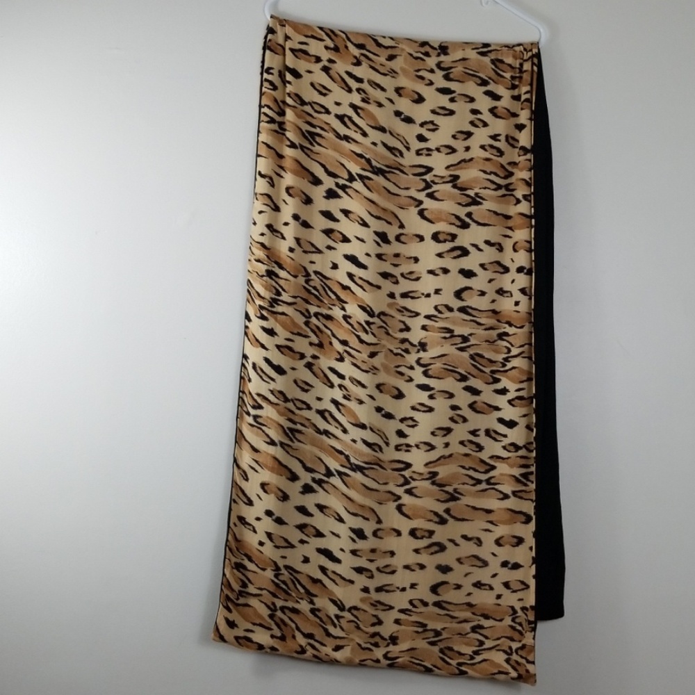 A. Brod Leppard Animal Print Scarf/Throw